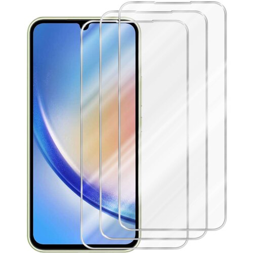 Cadorabo 3x Oklepna folija, združljiva z Samsung - Za&amp;scaron;čitna folija v visoka prosojnost - 3-pack Kaljeno za&amp;scaron;čitno steklo za zaslone s trdoto 9H in združljivostjo s 3D dotikom, (20860789) Slike