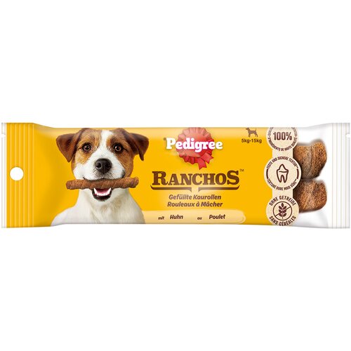 Pedigree Ranchos Mini žvečilni zvitki s polnilom 10 x 80 g - Piščanec Cene