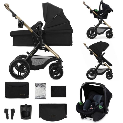 Kinderkraft Voziček Moov 2 XL 3v1 MINK PRO, Pure Black Cene