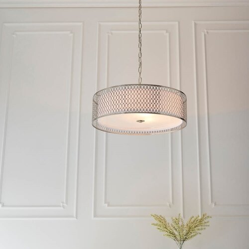  Endon 81969 - Luster na lancu CORDERO 3xE27/10W/230V mat hrom Slike