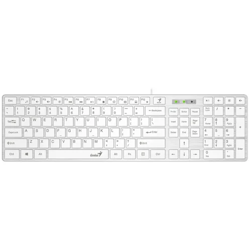 Genius SlimStar 126 tastatura USB veza, low-profile tipke, bijela