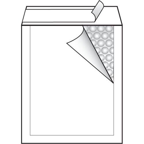  Kuverta K &amp;scaron;t.10, oblazinjena, 350 x 470 mm, bela, 10 kosov Slike