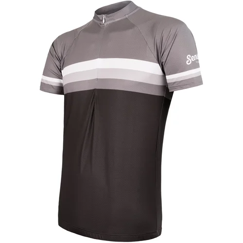 Sensor Men's Jersey Cyklo Summer Stripe Black/Grey