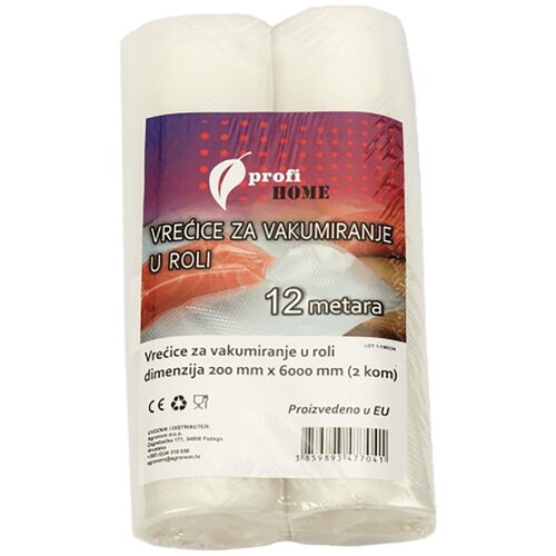 profi HOME Vrećice za vakumiranje u roli, 200 x 6000 mm, 2 kom – 453606 Cijene