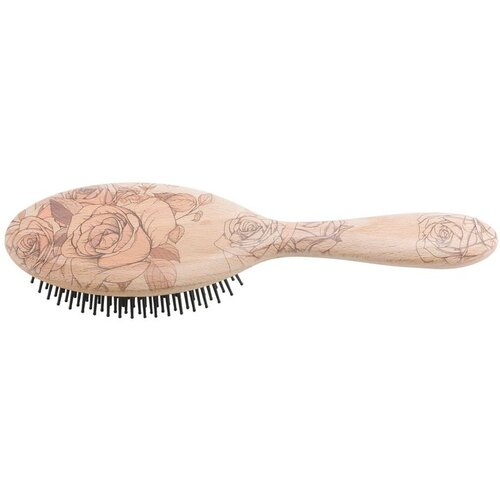 Lombard Cutlery velika drvena ovalna četka, pink rose Slike