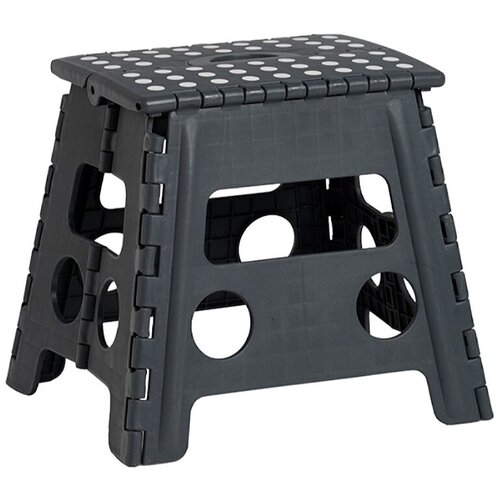 ZELLER sklopivi stolac (d x &amp;scaron; x v: 37 x 30 x 32 cm, opteretivost: 150 kg, plastika, crne boje) Slike