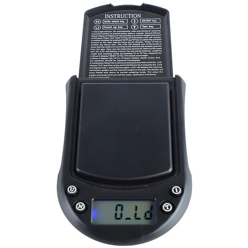  Digitalna LCD žepna tehtnica za nakit 500-0.1g osvetljena črna Slike