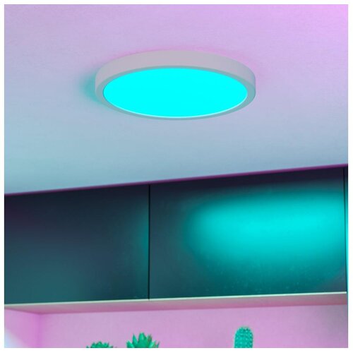 Eglo connect.z Okrogel LED panel Fueva 6-Z (&Oslash; x V: 28 x 2,5 cm, Barva ohi&scaron;ja: Bela, Barva svetlobe: RGBW) Cene