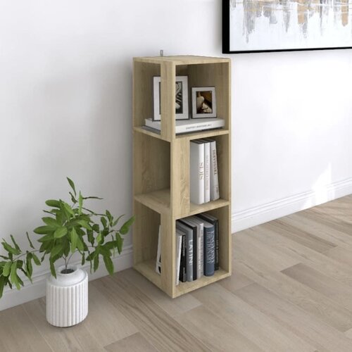 VidaXL Kotna omarica sonoma hrast 33x33x100 cm iverna plo&amp;scaron;ča Slike
