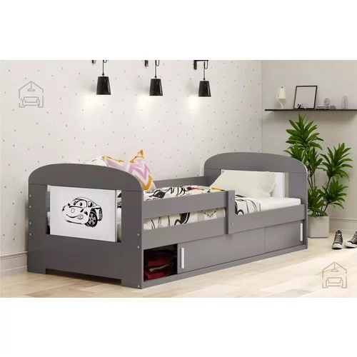 BMS Group Otroška postelja Filip-1 - 80x160 cm - grafit