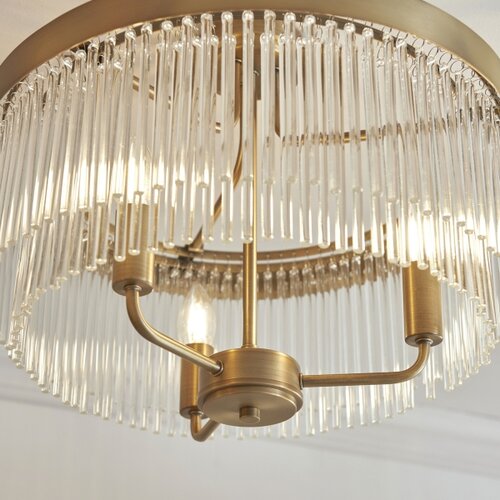 Endon 119109 - plafonski luster clermont 3xE14/6W/230V mesing Slike