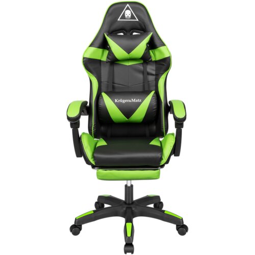  Kruger&amp;amp;Matz GX-150 crno-zelena gejmerska stolica Slike