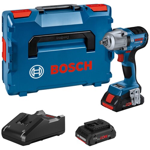 Bosch Professional GDS 18V-450 HC 06019K4002 akumulatorski udarni vijačnik 450 Nm Število vključenih akumulatorjev 2 Li-Ion brezkrtačni, (21533304) Cene