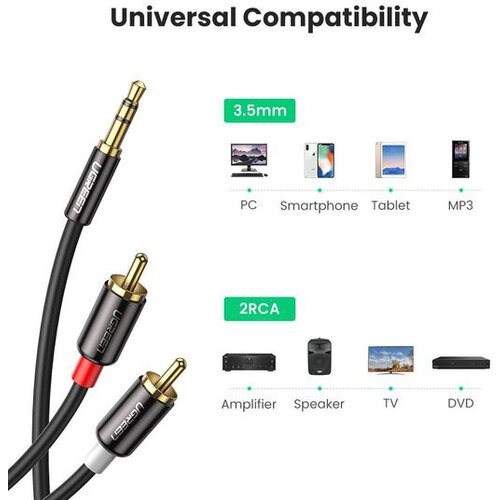  kabel 3,5mm na 2x RCA 2M - 10510 Slike