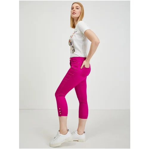 Orsay Dark Pink Ladies Shortened Pants - Women