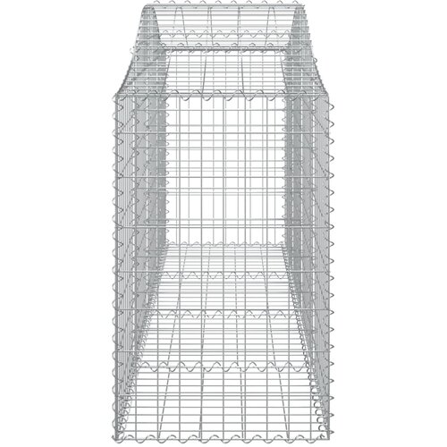  Lučne gabionske ko&amp;scaron;are 20 kom 200x50x80/100cm pocinčano željezo Slike