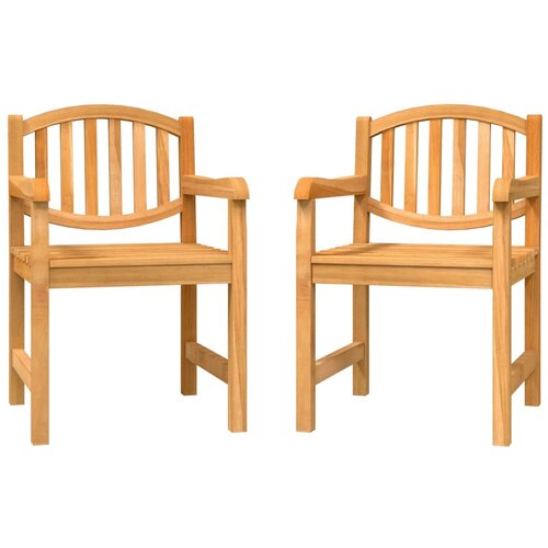 Maison Chic Vrtni stoli - Stol za vrt 2 kosa 58x59x88 cm trdna tikovina JS1156, (21878023) Slike