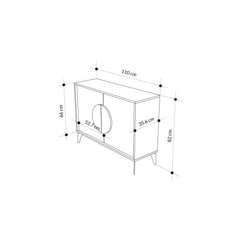 Hanah home Komoda s ladicama, 110x82x35.6cm, Bijela Slike