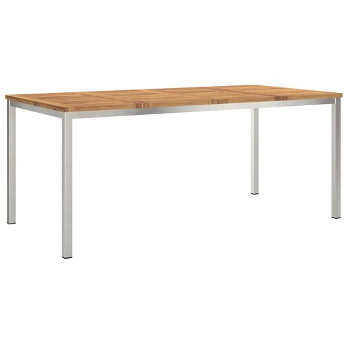  TrpezarijskiStol Smeđa 180 x 90 x 75 cm Čvrsto drvo akacije Slike
