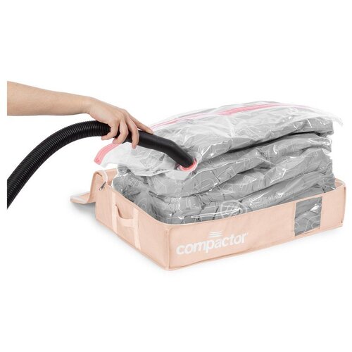 Compactor Vakuumska plastična &amp;scaron;katla za pod posteljo 65x45x15,5 cm Pink Edition &amp;ndash; Slike