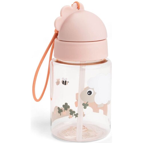 Done By Deer Done by Dear Bočica sa slamkom tiny farm roze 280 ml Cene