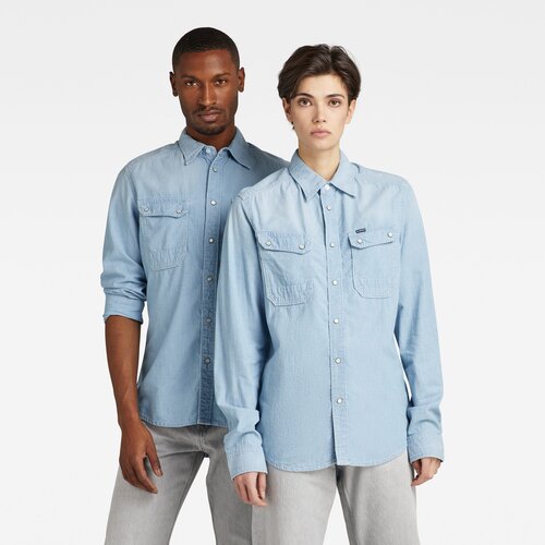 G-star Shirt - Worker Slim Shirt blue Slike