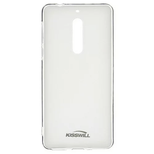 Kisswill silikonski ovitek za Nokia 3.1 - prozorno črn