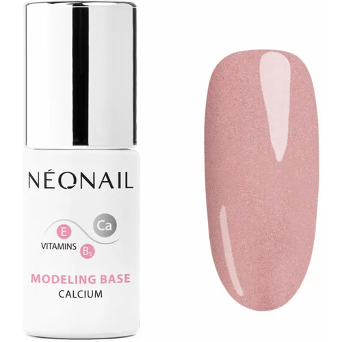 NeoNail Modeling Base Calcium bazni lak za gel nokte s kalcijem nijansa Pink Quartz 7,2 ml