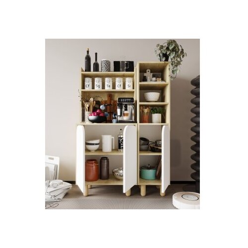 Hanah home vi&amp;scaron;enamenska polica parma 3 sapphire hrast white Slike