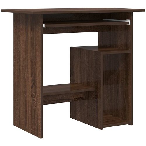 Maison Chic Pisalna miza - pisarniška miza - Računalniška miza rjavi hrast 80x45x74 cm konstruiran les, (21785149) Cene