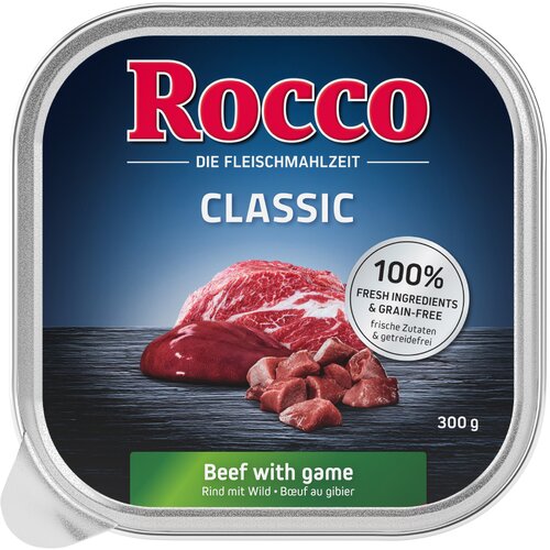 Rocco Varčno pakiranje Classic pladnji 27 x 300 g - Govedina z divjačino Cene