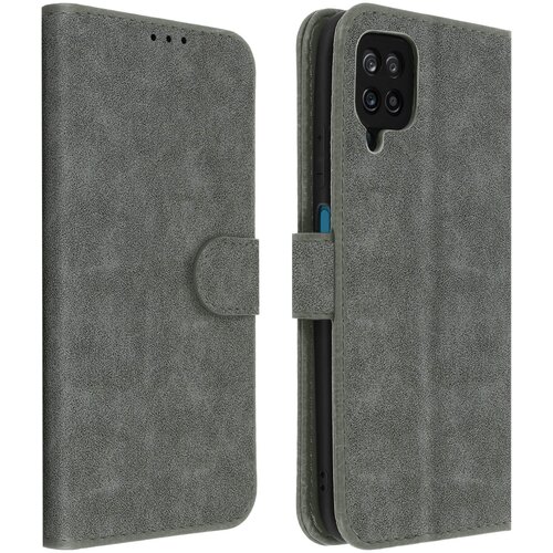 AVIZAR folio case samsung galaxy A12 z držalom za kartico - siva, (20616504) Cene