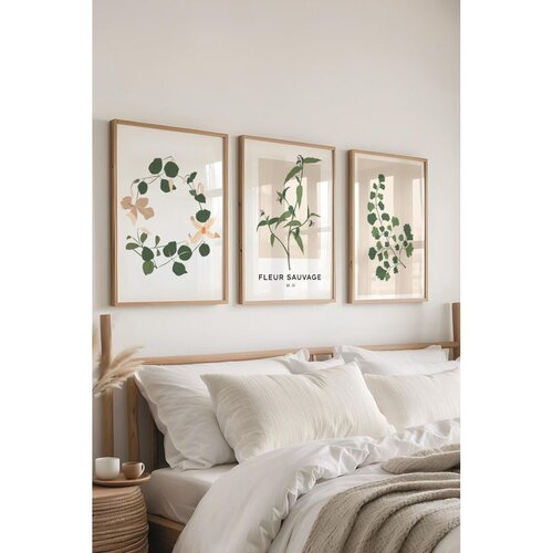 WALLXPERT Č-300478 - 3040 set dekorativnih slika u više boja (3 komada) Cene