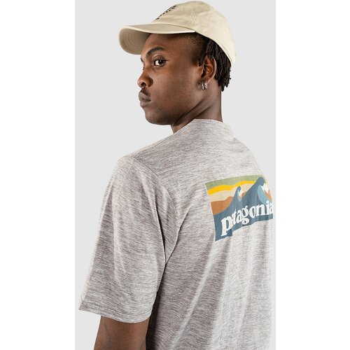Patagonia Cap Cool Daily Graphic Waters Lycra brdst log abl ble th gry Slike