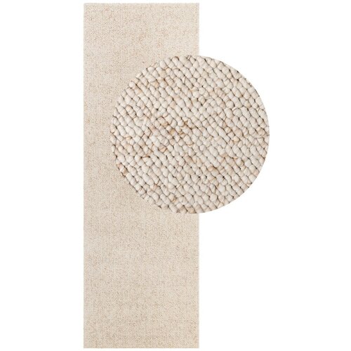 Elle Decoration Kremno bel pralen tekač 80x240 cm Rocco Cream &amp;ndash; Slike