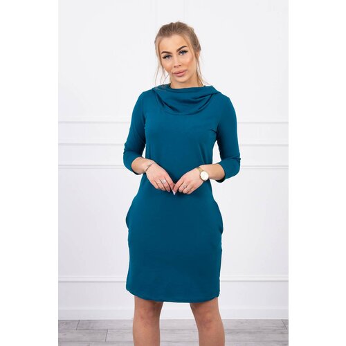 Kesi Navy dress with hood and pockets Slike
