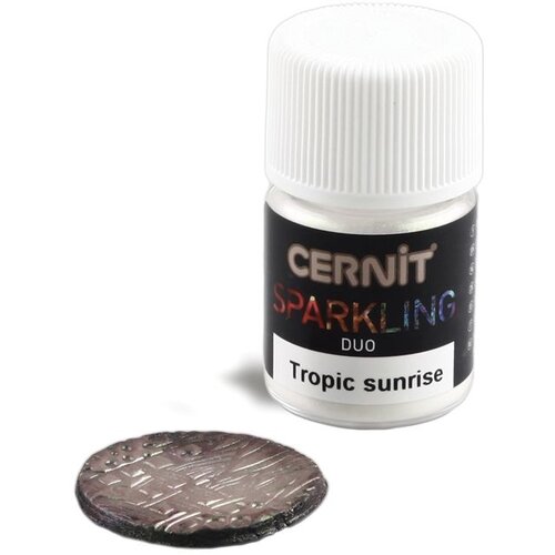 Cernit pjenušavi liskun u prahu za polimernu masu | 2 g duo tropic sunrise Cene