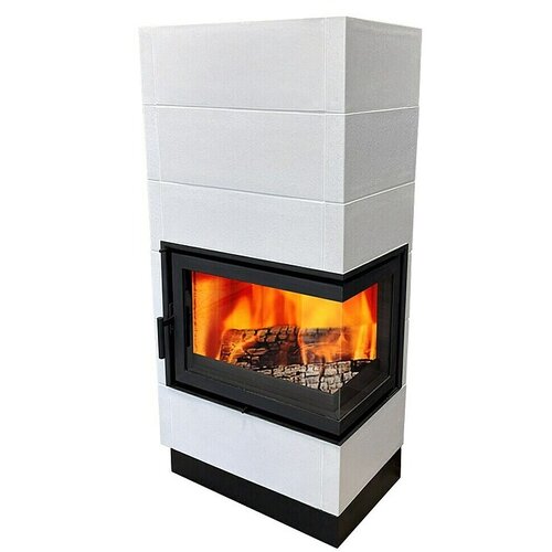 DOMOFIRE Kamin na drva Erfurt, desni (6 kW, Bijelo - crna) Cijene