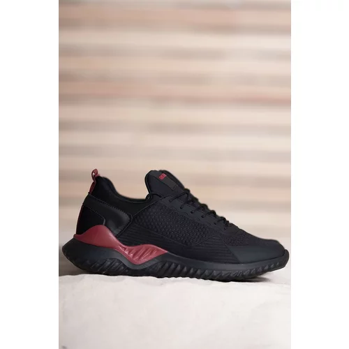 Riccon Black Red Unisex Sneakers 00122044