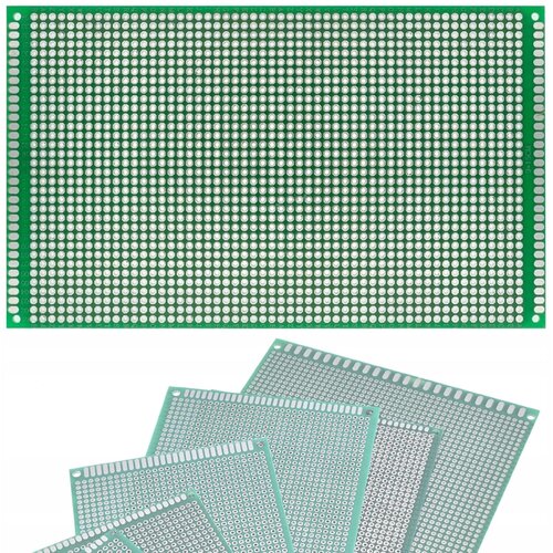 Rosfix dvostranska univerzalna plo&amp;scaron;ča za izdelavo prototipov pcb 90 x 150 mm (zelena), (22016810) Slike