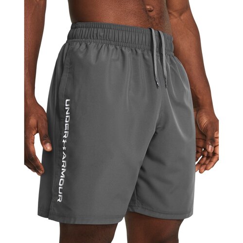 Under Armour &amp;Scaron;portne hlače siva / bela Slike