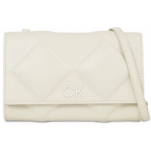 Calvin Klein Ročna torba Re-Lock Quilt Mini Bag K60K611086 Dk Ecru PC4