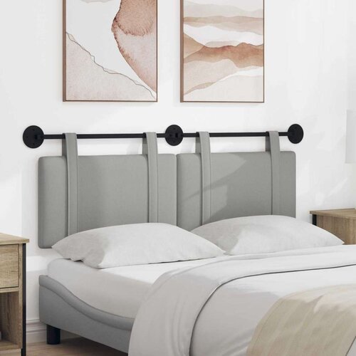  Držeće uzglavlje Zidne Oblačnosiva 130 x 55 x 5 cm tkanina - Siva boja oblaka 120 cm bez LED svjetla Cijene