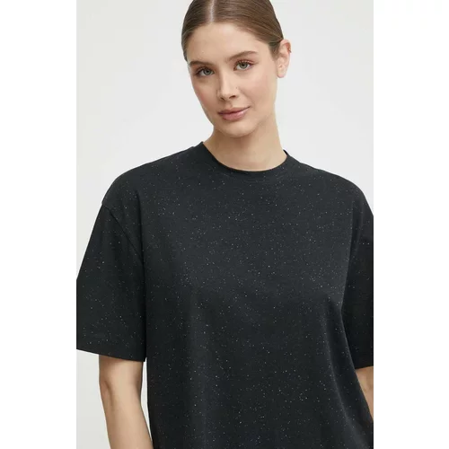 Hummel Kratka majica Ultra Boxy ženska, črna barva