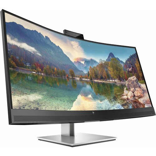 Hp 40Z26AA 34" VA AG Curved Conferencing WQHD 3440x1440@75Hz, 21:9, 3000:1, 5ms, 400cd/m², 178°/178°, Camera 5MP, 4 USB-A 3.1, 1 USB-C 3.1, 1 HDMI 2.0, 1 DP 1.2, 1 RJ-45, 2x5 W, VESA 100x100mm, Height, Tilt, Black/Silver, 3yw, E34m G4 Cene
