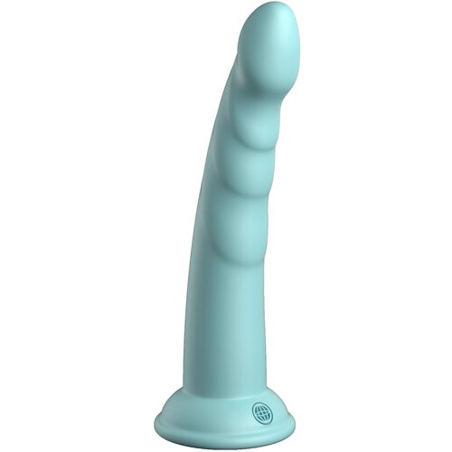 Pipedream Dillio Platinum Slim Seven 7" Platinum Silicone Dildo Green Cene
