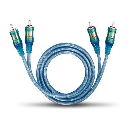 Oehlbach Cinch Audio Priključni kabel [2x Muški cinch konektor - 2x Muški cinch konektor] 3 m Prozirna-plava pozlaćeni kontakti Cijene