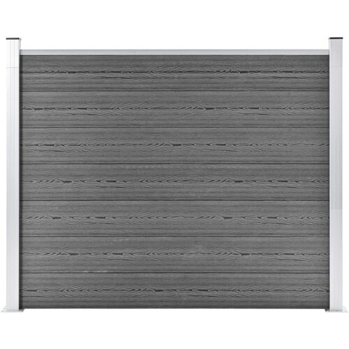 vidaXL Ograjni panel WPC 180x146 cm siv Cene