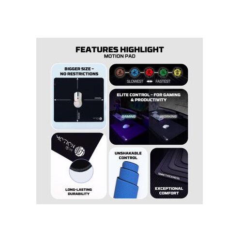 Fantech Podloga za mi&amp;scaron; Motion pad MMT454 KAZE crna Slike