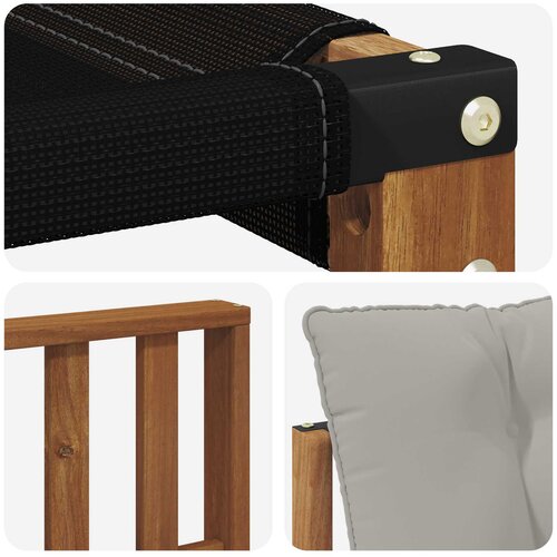  Set vanjskih sofa 9 kom. Prirodna i svijetlo siva Smeđa 404 x 247,5 x 73 cm Slike